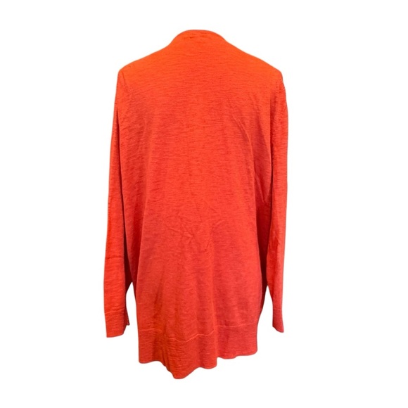 Women's Orange Cardigan Sweater - Picture 2 of 5